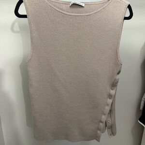 Abercrombie Beige Button-Detail Sweater Top